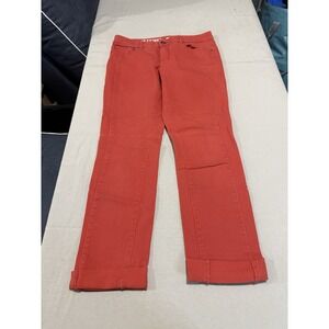 DKNY‎ Vintage Soho Skinny Jeans Women's Red Coral Boho Hippie Size 8